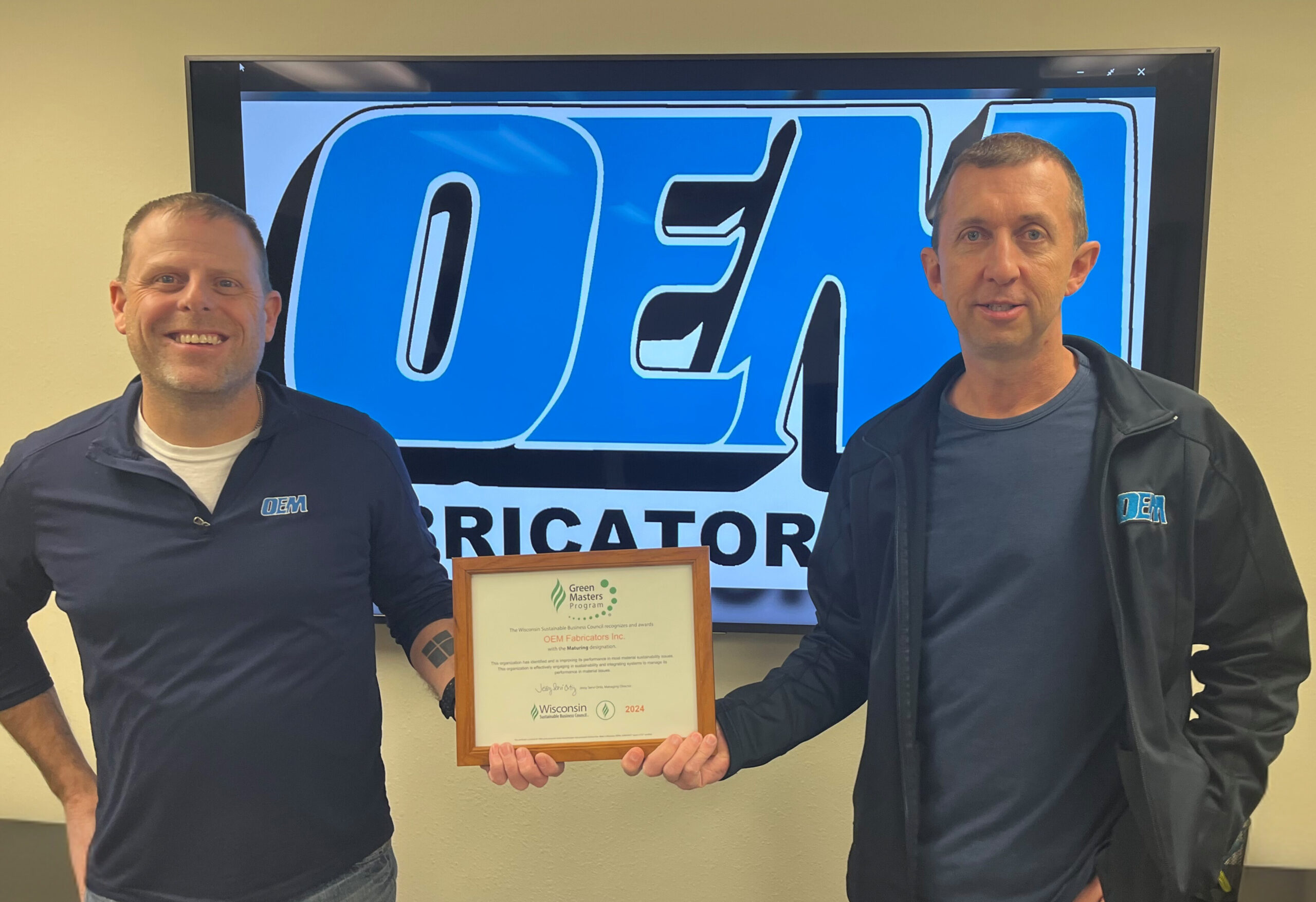OEM Fabricators, Inc. Attains Maturing Status